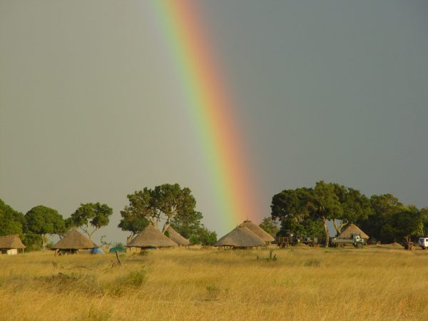 Early days of Mara West camp in the Masai Mara
